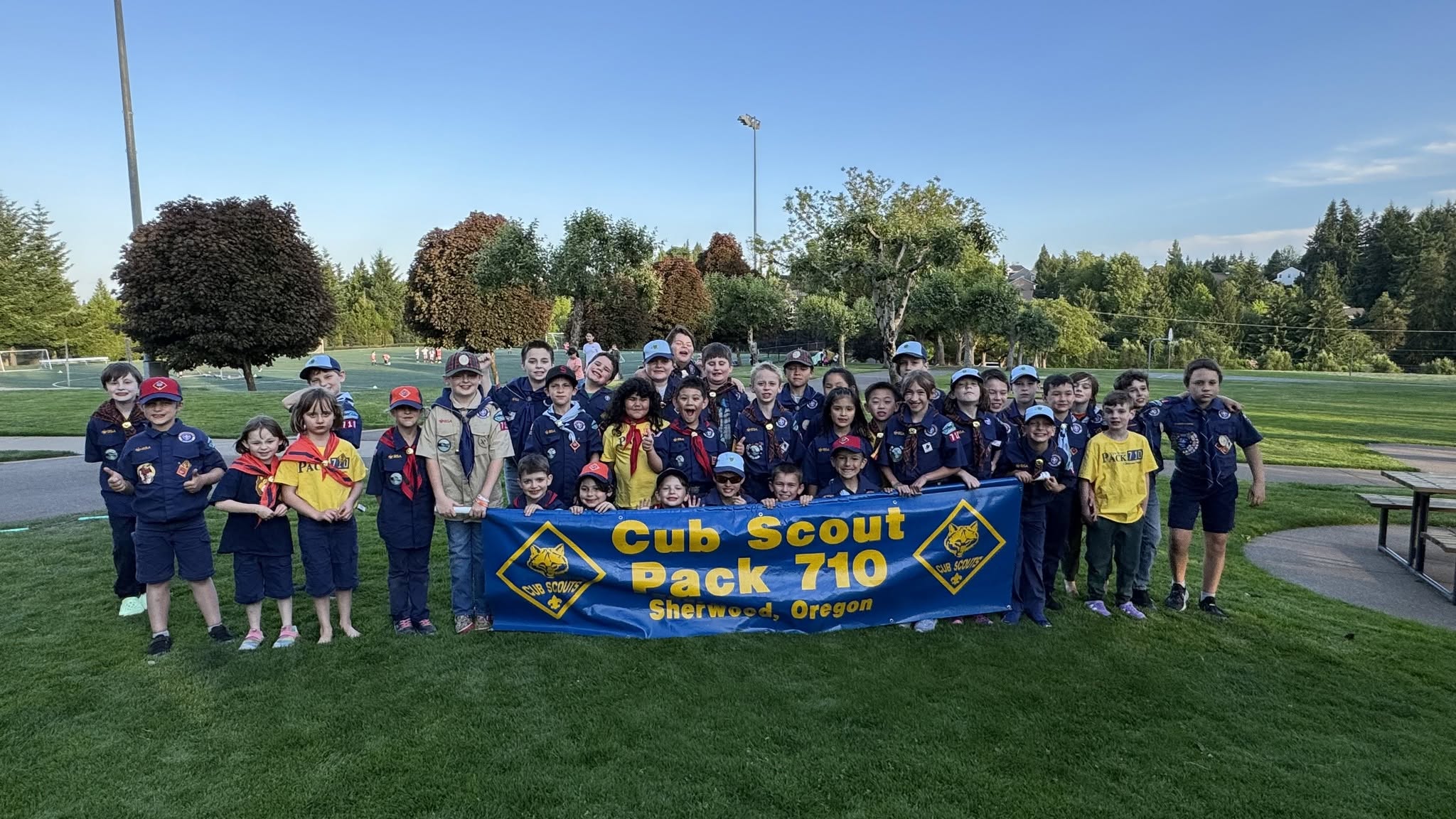 Scouts advancement ceremony