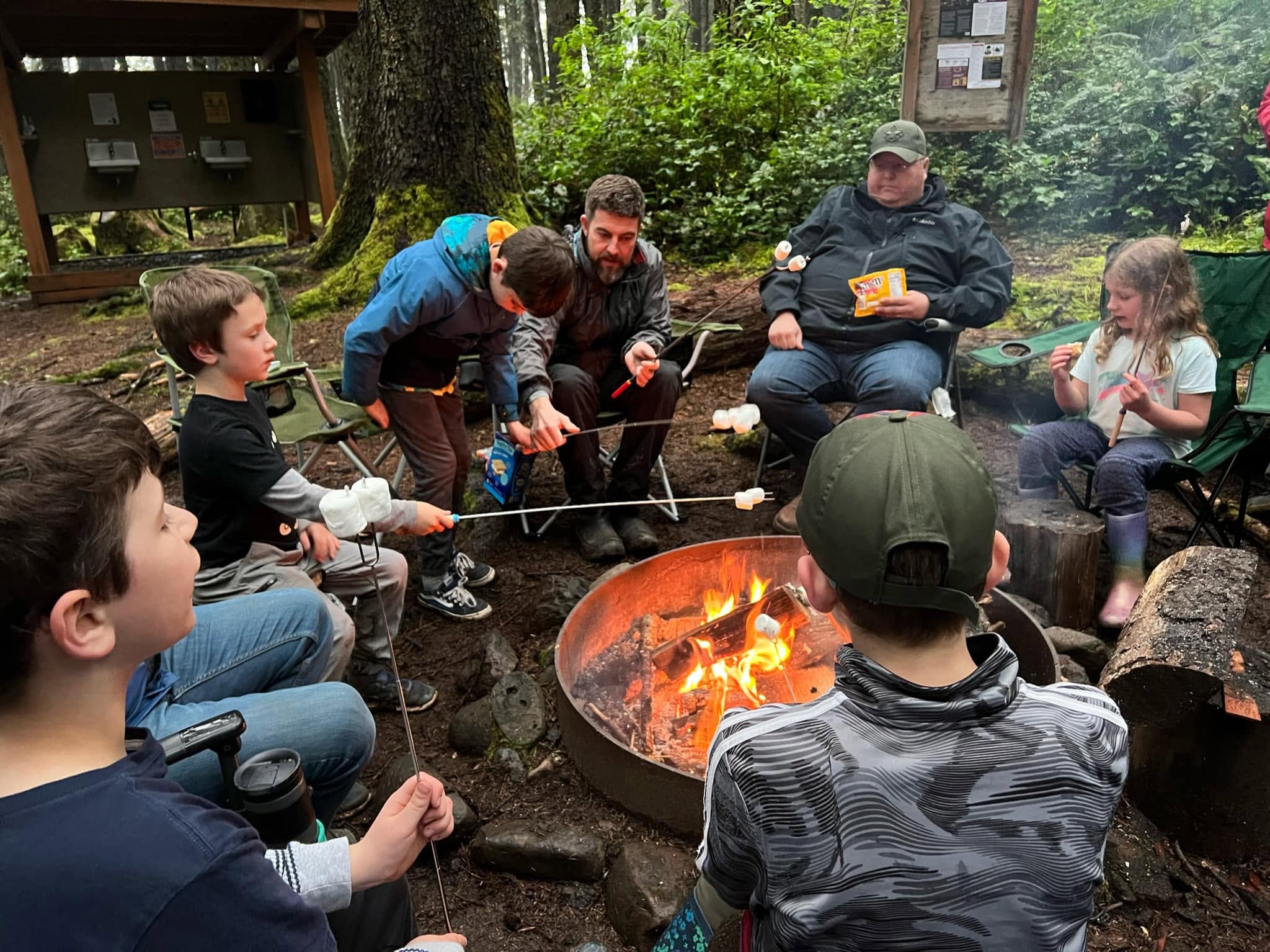 Scouts camping